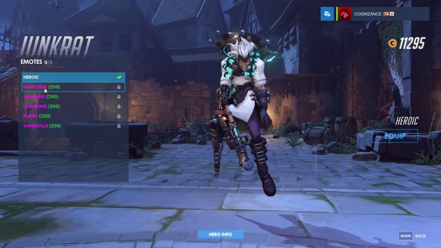 Junkrat - Dr Junkenstein - Overwatch Halloween Legendary Skin Spotlight (intro, emote, poses) смотреть онлайн