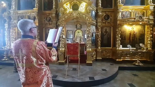 16.05.20. Литургия. Память Преподобного Феодосия. Игумена Киево-Печерского. смотреть онлайн
