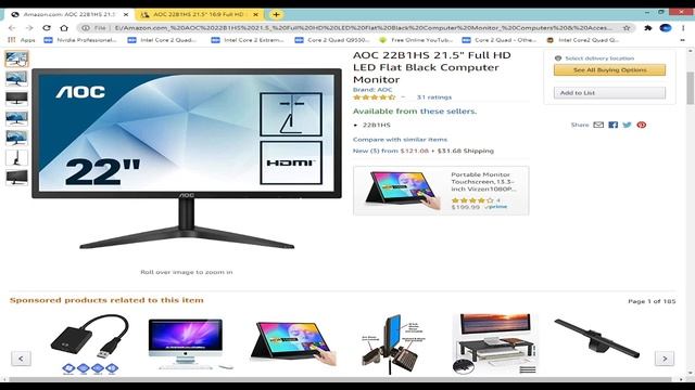 AOC 22B1HS Best Budget Gaming Monitor Review [Urdu/Hindi] Best Gaming Monitor Under 17000 смотреть онлайн