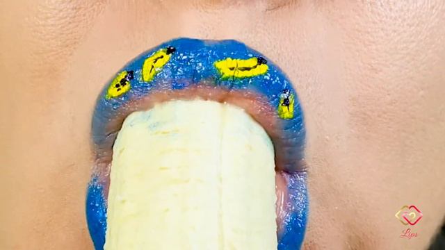 Beautiful Lips Eating Banana |ASMR EATING SOUNDS|