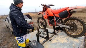 Прицеп для перевозки мотоциклов / Как перевозит мотоцикл эндуро / Enduro Novochek