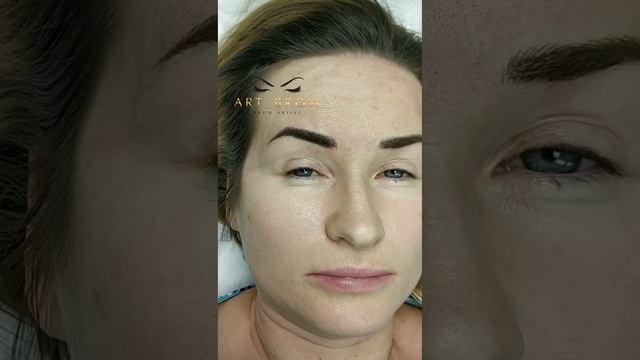 Татуаж бровей выполнен в ручной технике микроблейдинг и пм смотреть онлайн