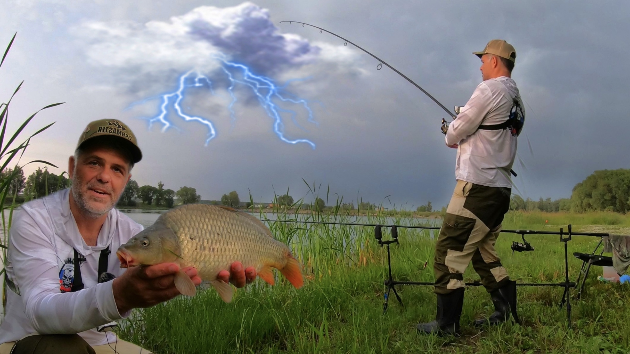 ЛОВЛЯ КАРПА В ГРОЗУ Бюджетными снастями DAYO Рыбалка летом смотреть онлайн