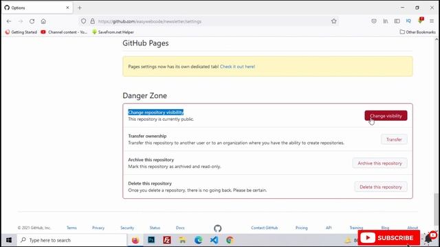 How To Change GitHub Repository Visibility From Public To Private | Git Tutorial смотреть онлайн
