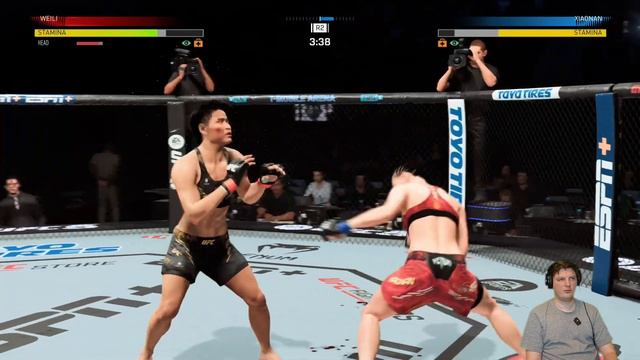 Полный бой Вейли Жанг - Янь Сяонань 14 апреля на UFC300: Легендарный бот UFC5 смотреть онлайн