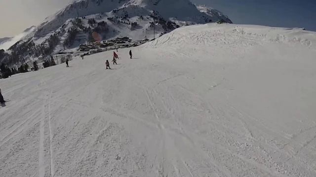 Snowboarding in Obertauern, The Alps, Austria!!! смотреть онлайн