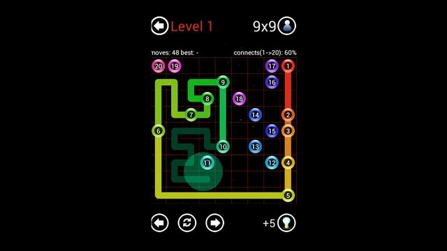 Connect-All Regular Pack Hard 9x9 Level 1 Perfect ★ Android iOs Walkthrough Full HD смотреть онлайн