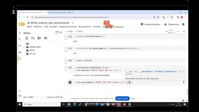 Лекция 6. Научные вычисления в Python. Библиотека pandas Датафреймы и серии. Графики. смотреть онлайн