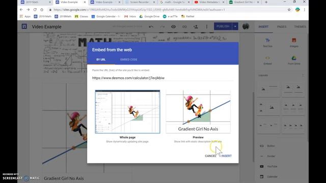 MsAllan2019 How to embed DESMOS into New Google Sites смотреть онлайн