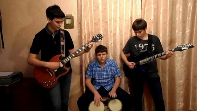School-guitar Cover The Shadows - Apache смотреть онлайн