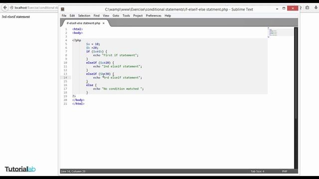 PHP Beginner Course : if else if statement смотреть онлайн