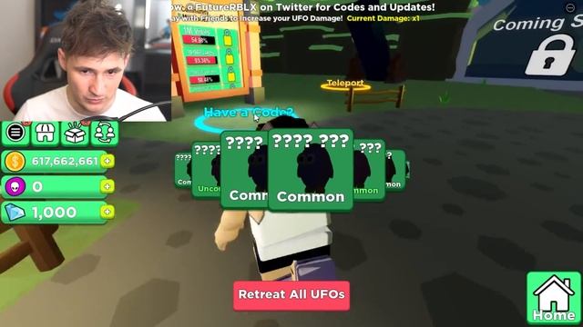 GETTING MAX LEVEL UFO (9999+ NOOBS) in Roblox Ufo Simulator смотреть онлайн