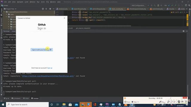 Remote: Support For Password Authentication Was Removed On August 13, 2021. Please Use A Personal