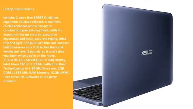 [Full Review + Discount] ASUS X205TA-UH01-BK Signature Edition Laptop