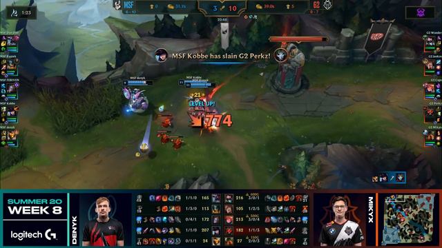 MSF vs. G2 - Week 8 Day 2 | LEC Summer Split | Misfits Gaming vs. G2 Esports (2020) смотреть онлайн