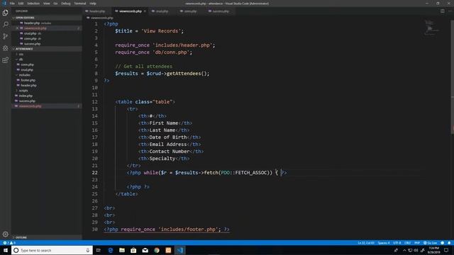 How To View Database Records with PHP PDO смотреть онлайн