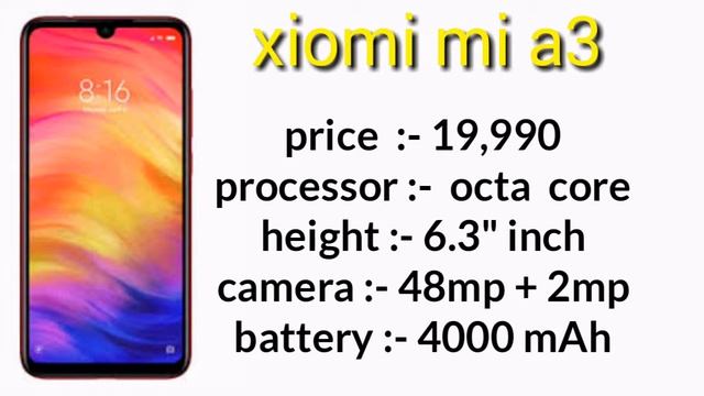 xiomi mi A3 small information смотреть онлайн