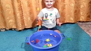 Детские Игрушки Набор Рыбалка Игры для Развития Детей. Baby Toys Set Fishing.