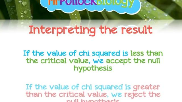 Statistics for Biologists - The Chi Squared Test смотреть онлайн