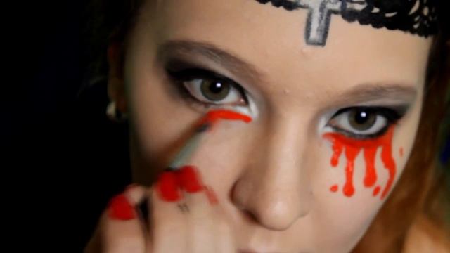 Halloween makeup -Evil nun смотреть онлайн