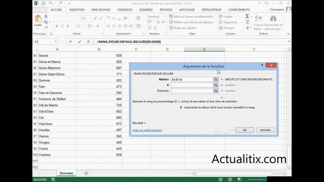 Classement en pourcentage dans Excel смотреть онлайн