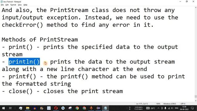 Java Tutorial #79 - Java PrintStream Class with Examples (File Handling) смотреть онлайн