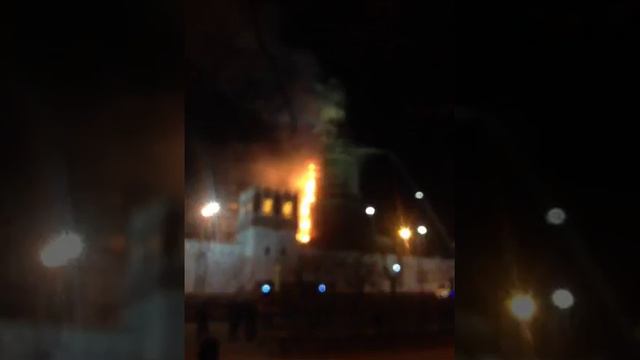 Пожар в Новодевичьем монастыре смотреть онлайн