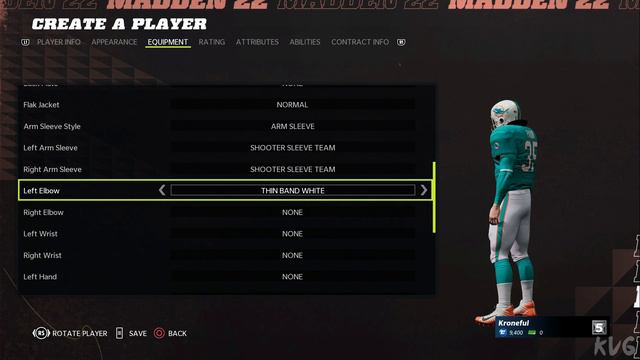 Madden NFL 22 - Create Player (PS5 UHD) [4K60FPS]