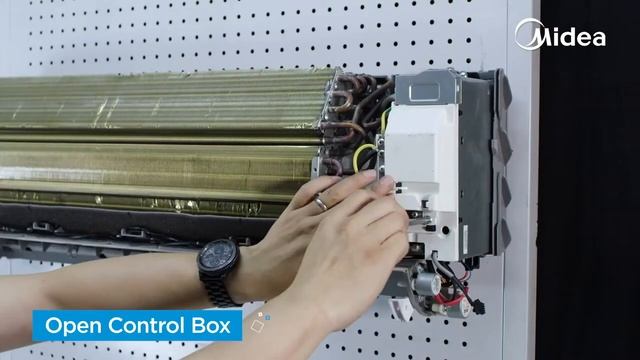 Демонтаж настенного сплит-блока Midea Breezeless Разборка Снятие Кондиционера смотреть онлайн