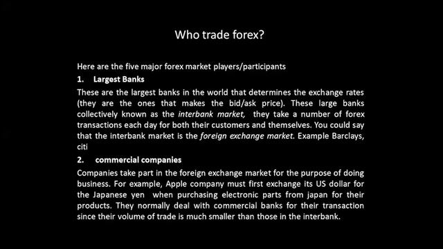 Lecture 1 - Forex Ni Nini?, Nani Anafanya Forex?, Unatakiwa Kuwa Na Nini Kuanza Forex? || Tanzania