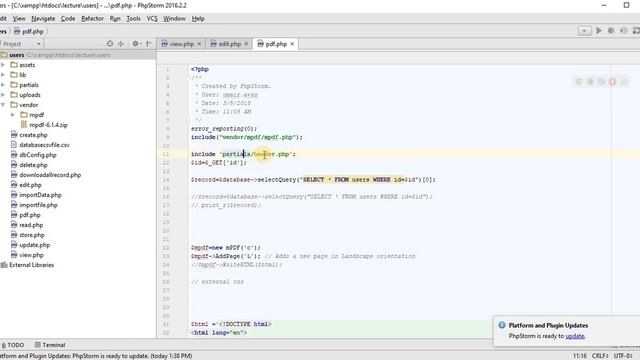 PHP : how to convert content in PDF/ Generate PDF in php ( Part 1 ) смотреть онлайн
