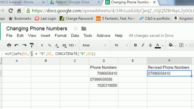 Correcting UK Telephone Numbers in a Spreadsheet смотреть онлайн
