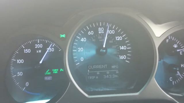 Lexus GS450h acceleration 0-210km/h смотреть онлайн
