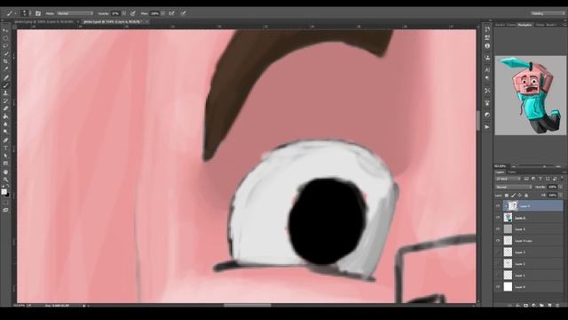 How I draw Minecraft Characters - [Jimko 3] [Photoshop CC] смотреть онлайн