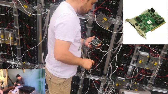 Светодиодный LED экран своими руками из 99 модулей размером 2880 на 1760 мм смотреть онлайн