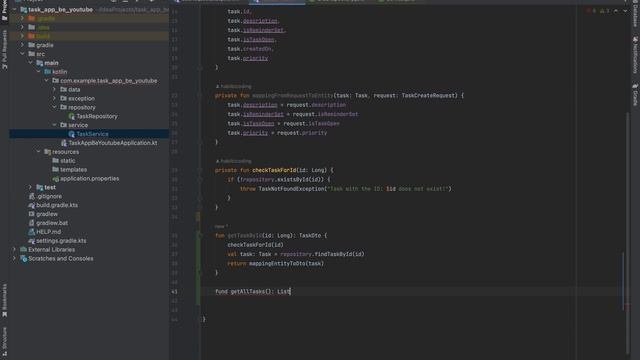 Kotlin Spring Boot Tutorial - Part 8 | Fetch tasks смотреть онлайн