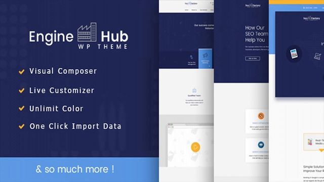 Engine Hub Marketing WordPress Theme | Themeforest Website Templates and Themes смотреть онлайн