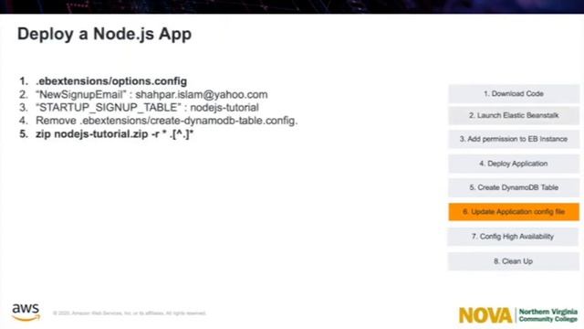 Deploy NodeJS App using AWS Elastic Beanstalk and DynamoDB смотреть онлайн