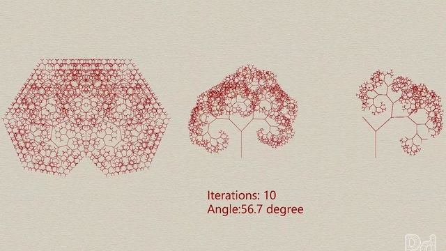 Grasshopper Python - 2D Fractal Tree Variations смотреть онлайн