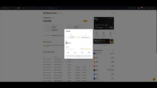 Как пополнить карту Visa Binance смотреть онлайн