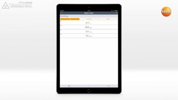 Testo Smart Probes App. Обзор основных функций