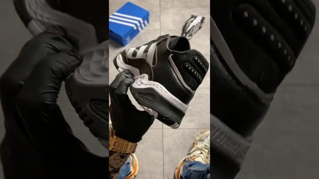 Мужские кроссовки Adidas Niteball Black White (Черный) смотреть онлайн