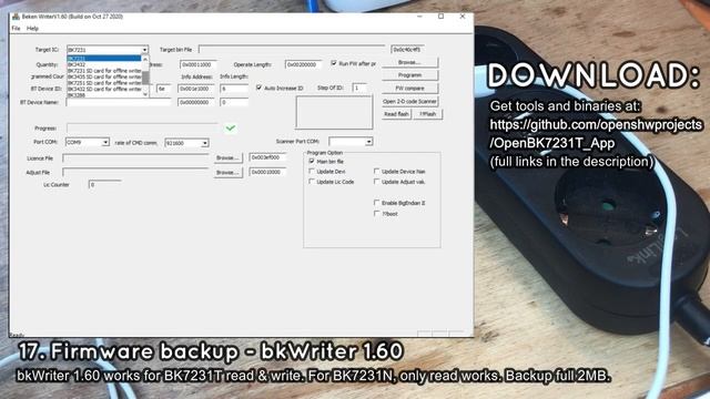 RGBCW Tuya bulb flashing guide - BK7231N (WB2L_M1) - Tasmota/ESPHome multiplatform replacement смотреть онлайн
