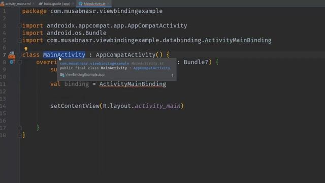 View Binding - Replace findViewById - Android Studio Tutorial смотреть онлайн