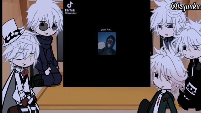 White haired anime characters react to each other • 4/5 • Gojo Satoru смотреть онлайн