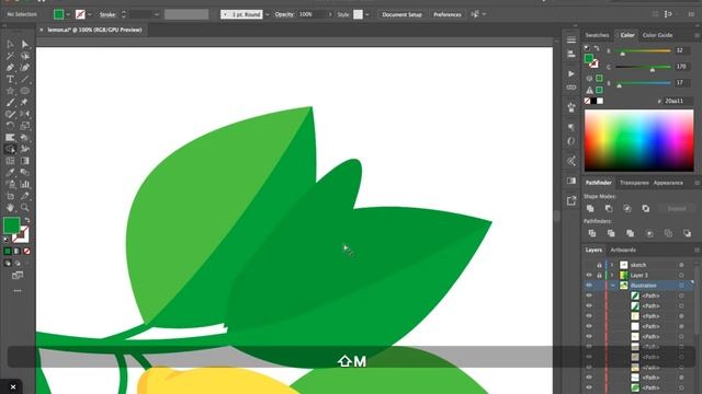 Рисуем лимоны в Adobe Illustrator | уроки для новичков смотреть онлайн