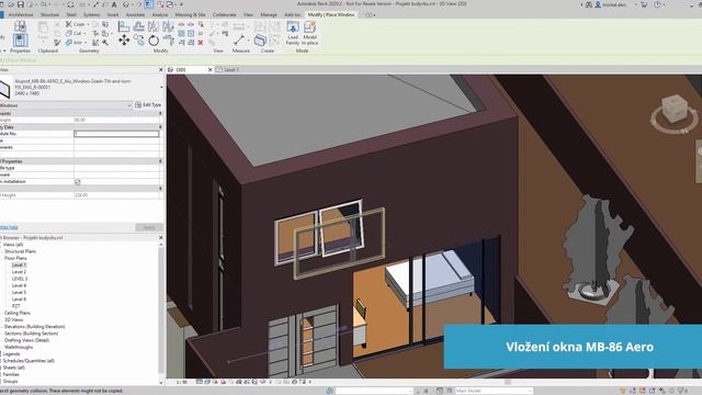CZ: Okna a dveře - Aluprof Revit смотреть онлайн