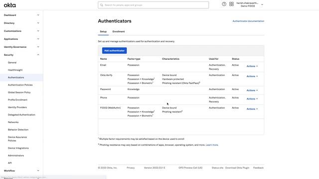 Allow List for FIDO2 (WebAuthn) Authenticators | Okta Demo смотреть онлайн