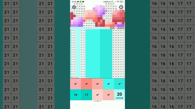 Pixel Art colour by number game Box with tampons смотреть онлайн