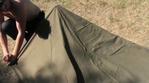 Установка плащ палатки